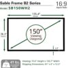 Elite Screens Sable Frame B2,100- 150-inch Diag. 16:9 - Image 8